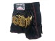 Lumpinee Retro Short Boxe Thai Enfants : LUMRTO-003-Noir